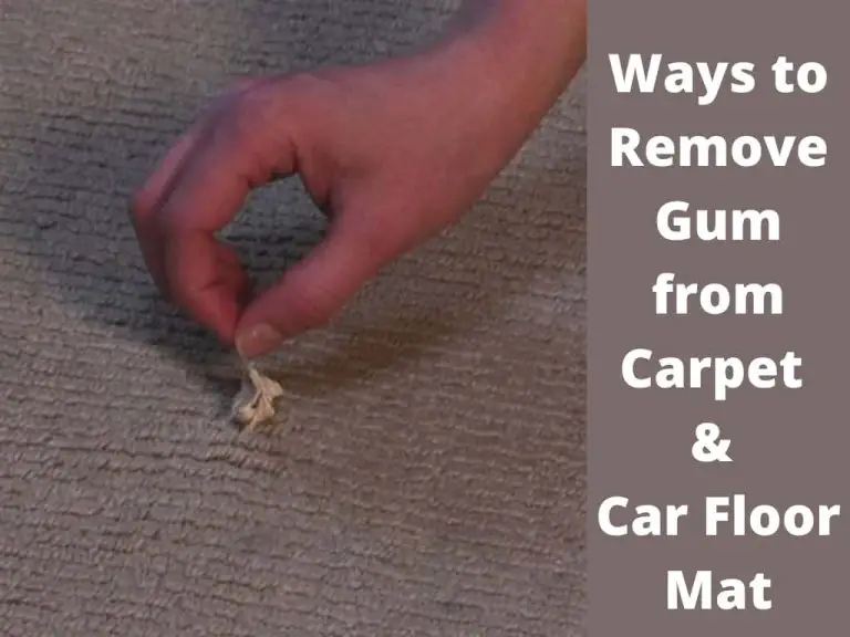 How to Remove Gum from carpet & Car Floor MatEasy DIY Guide