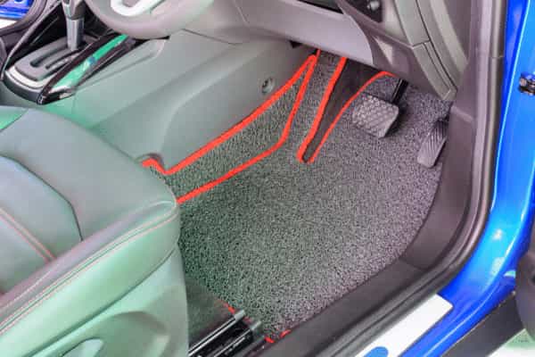install driver side weathertech mat first