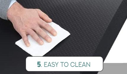 5. How easy to Clean the Anti Fatigue Mat for Standing Desk