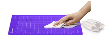 How To Clean Cricut Cutting Mats - step 3 - Use Baby Wipes