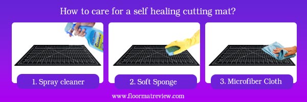 How to care for a self healing cutting mat?