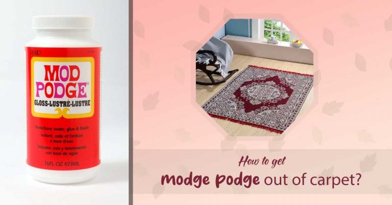How To Get Modge Podge Out of Carpet? [When It Is Wet & When dried]